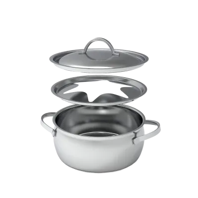 EDELSTAHL FONDUETOPF GSTAAD