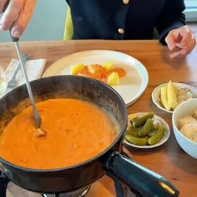FONDUE VALAISANNE AUX TOMATES