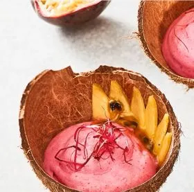 ESPUMA DE BETTERAVE AVEC MOUSSE DE COCO