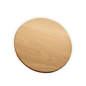 round wooden serving board