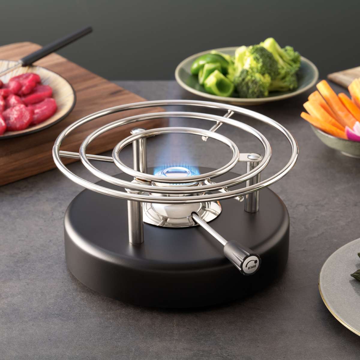 Buy the stove LONGFIRE black online | Kisag Webshop